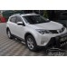 Пороги - трубы "Delux" для RAV4 (2013+).